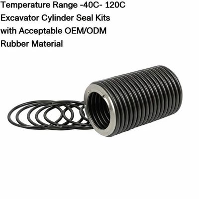 Giá tốt Temperature Range -40C- 120C Excavator Cylinder Seal Kits with Acceptable OEM/ODM and Rubber Material trực tuyến